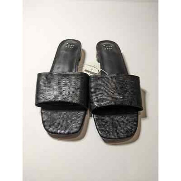 a new day Shoes - A New Day Summer Dress Slide Sandals Black 8